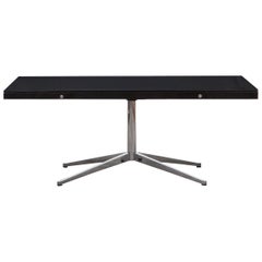 1960s Black Wooden Desk by Florence Knoll