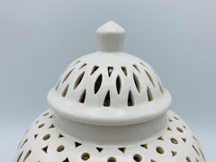 1960s Blanc De Chine Ginger Jar Lantern Lamp