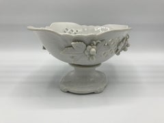 1960s Blanc de Chine Porcelain Compote Bowl