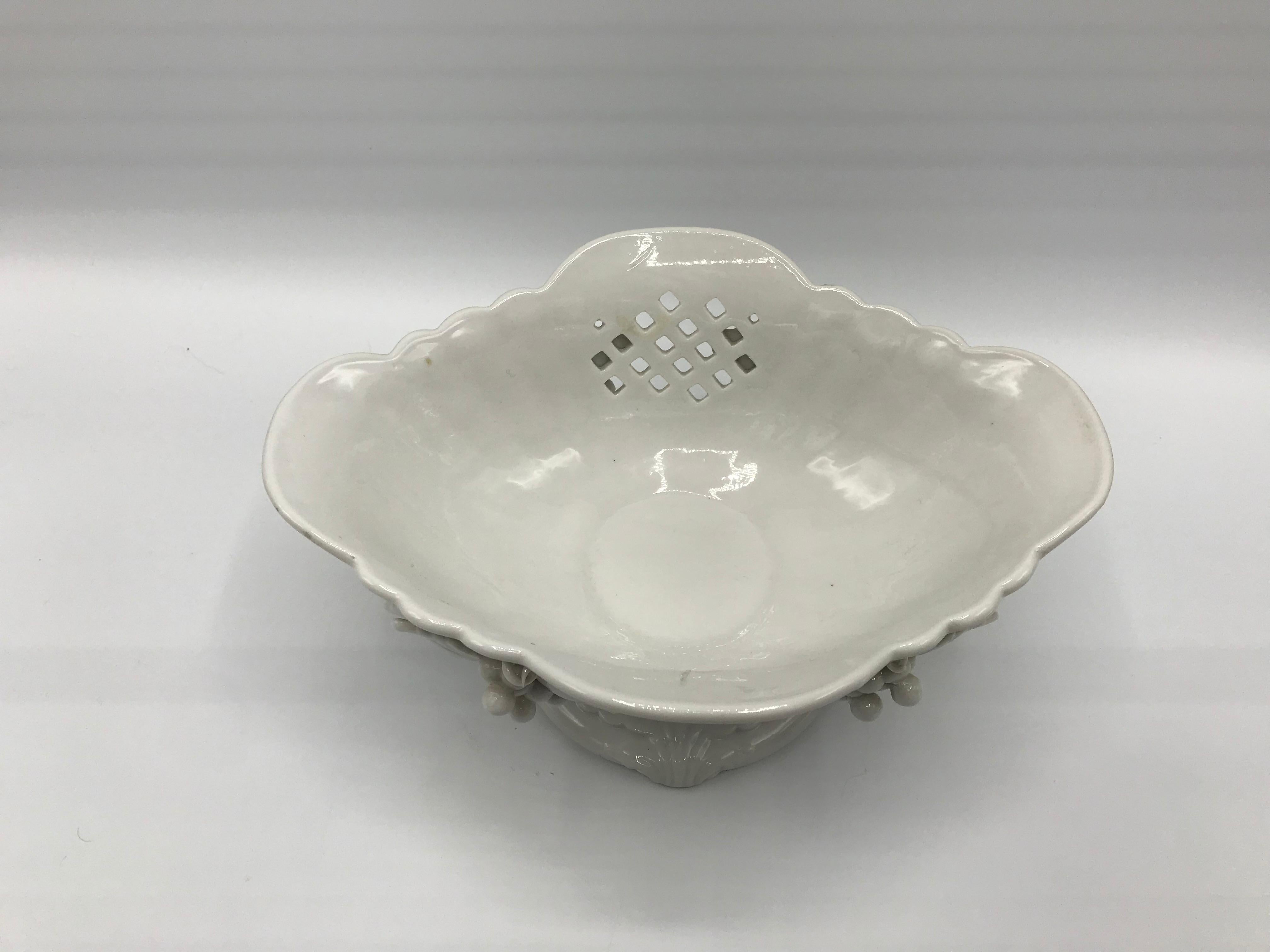 20th Century 1960s Blanc de Chine Porcelain Compote Bowl