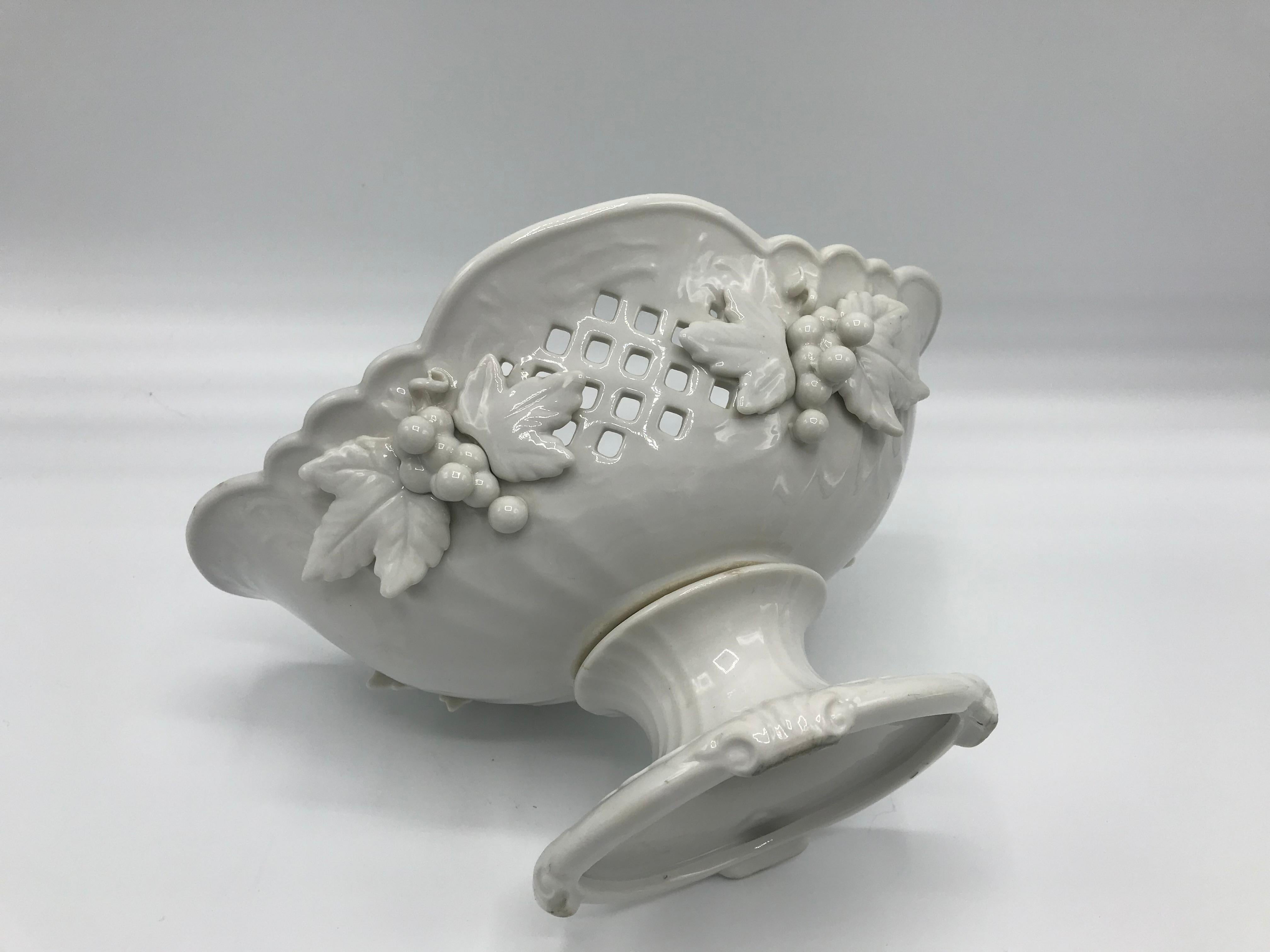 1960s Blanc de Chine Porcelain Compote Bowl 1