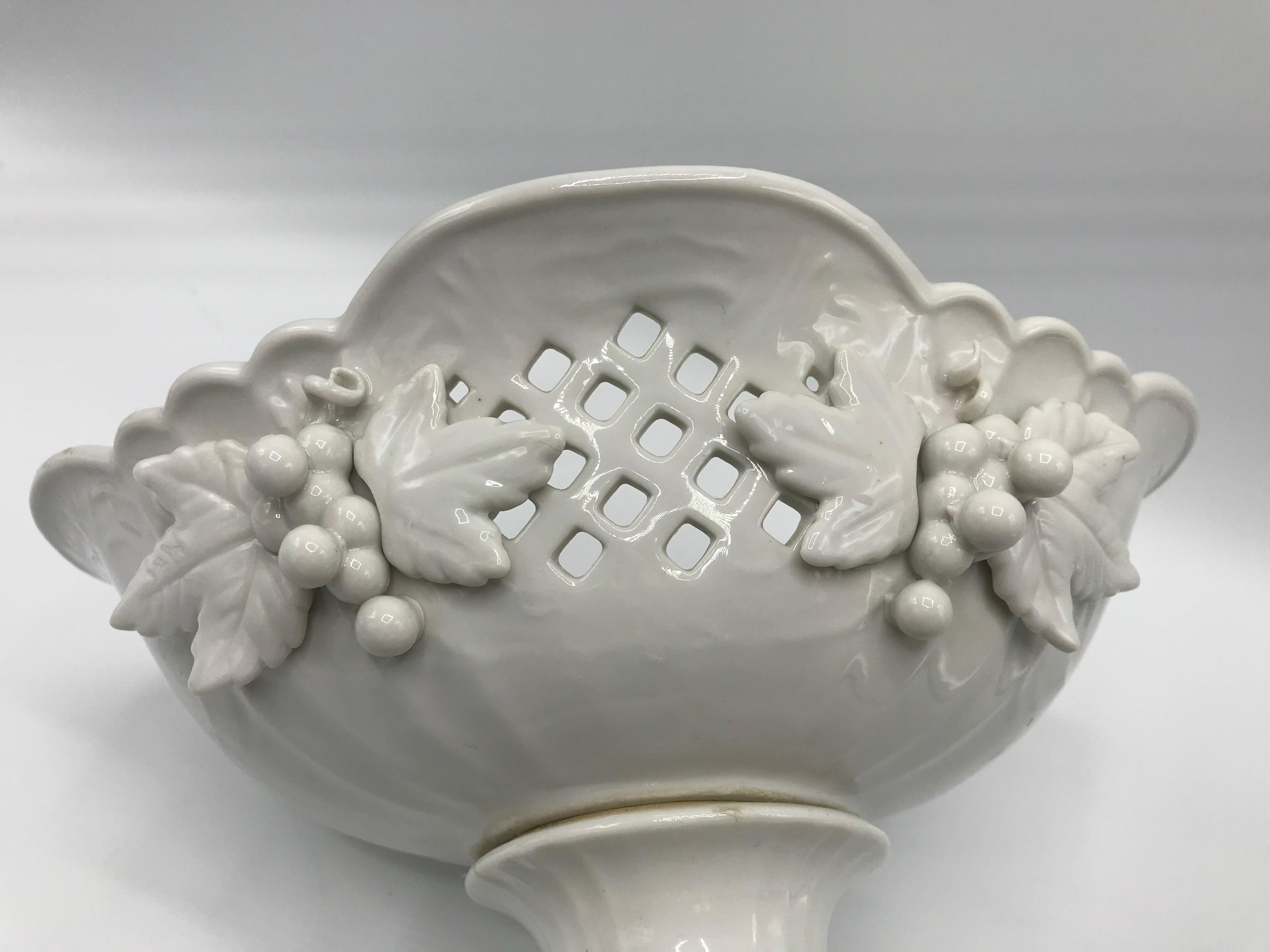 1960s Blanc de Chine Porcelain Compote Bowl 2