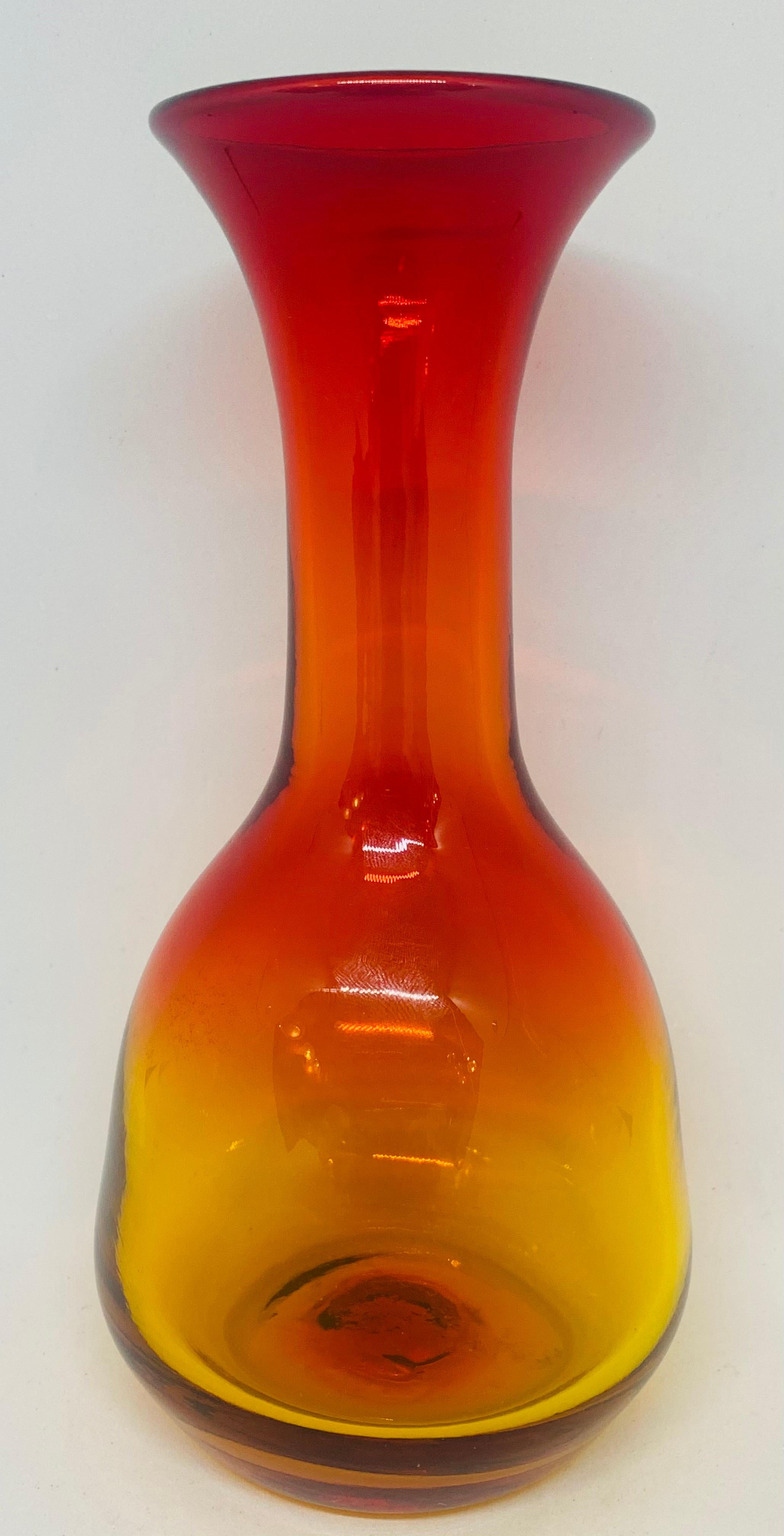 blenko glass vase