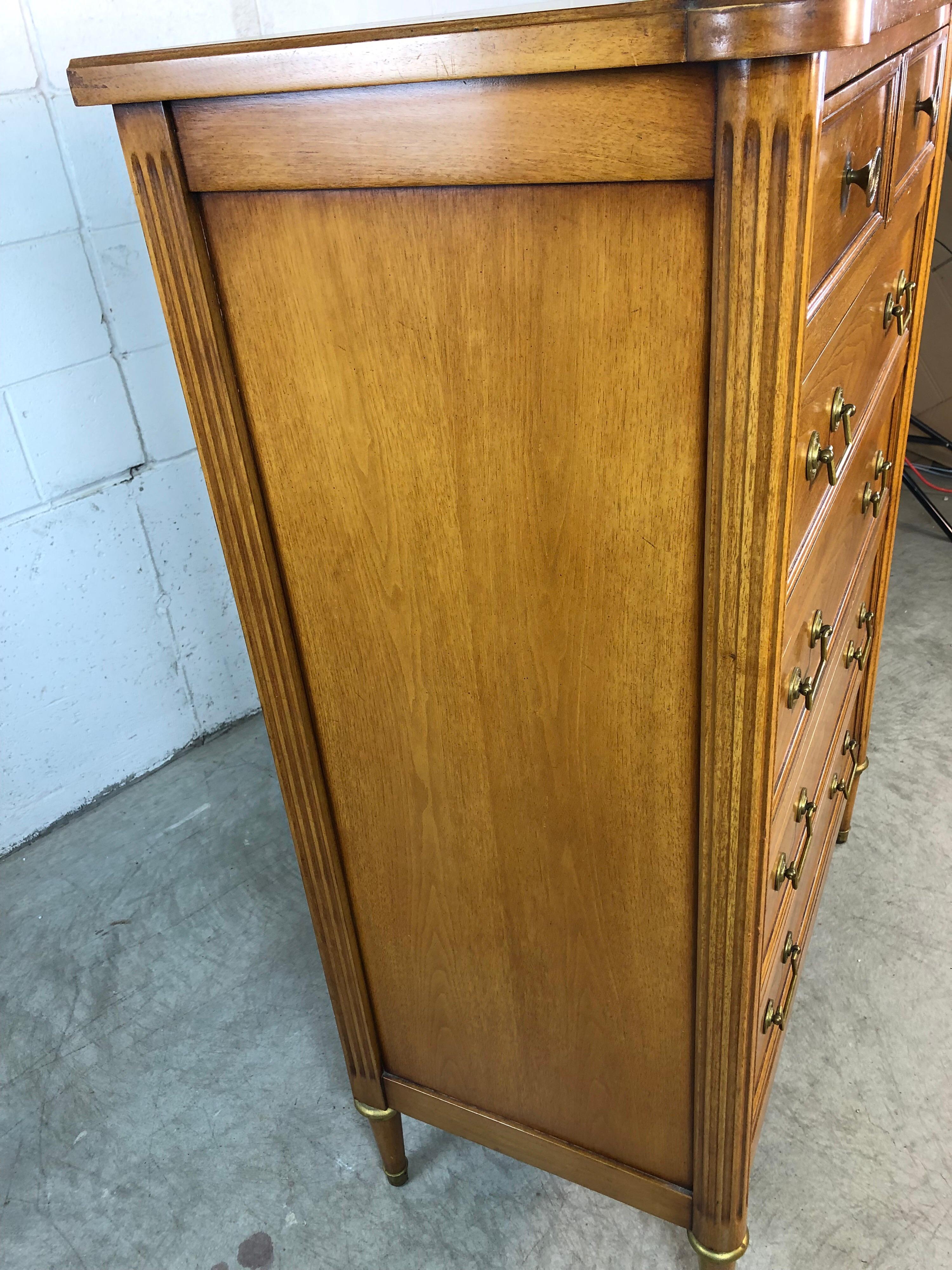 1960s Bodart Furniture Sheridan Tall Mahogany Dresser In Good Condition For Sale In Amherst, NH
