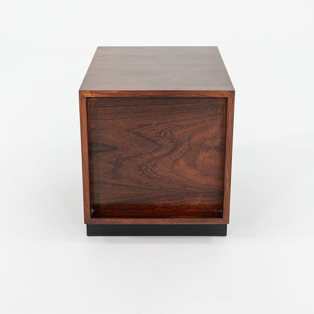 Danish 1960s Bodil Kjaer Office Storage Pedestal Cabinet by CI Designs in Rosewood For Sale