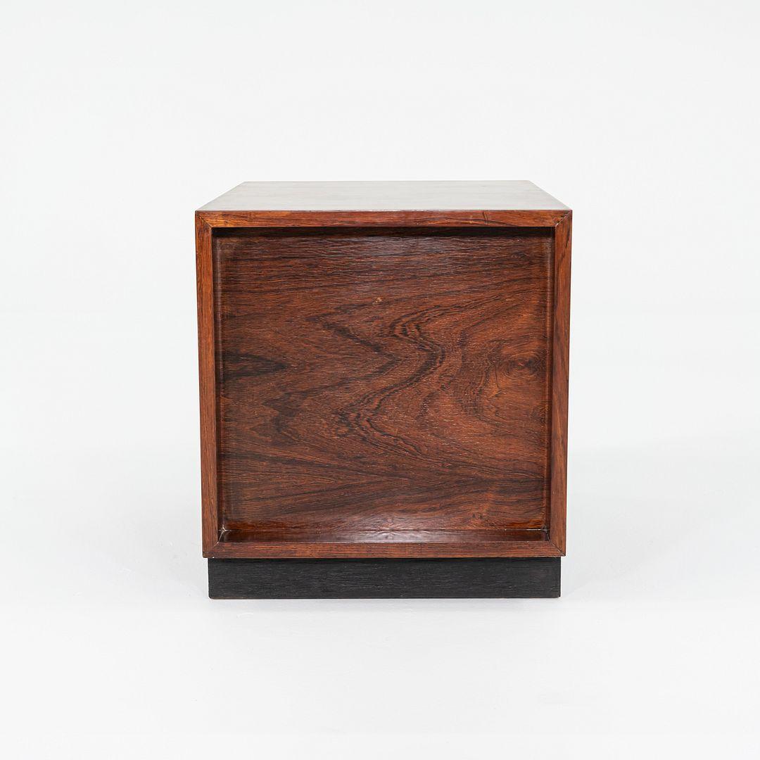 1960s Bodil Kjaer Office Storage Pedestal Cabinet by CI Designs in Rosewood In Good Condition For Sale In Philadelphia, PA