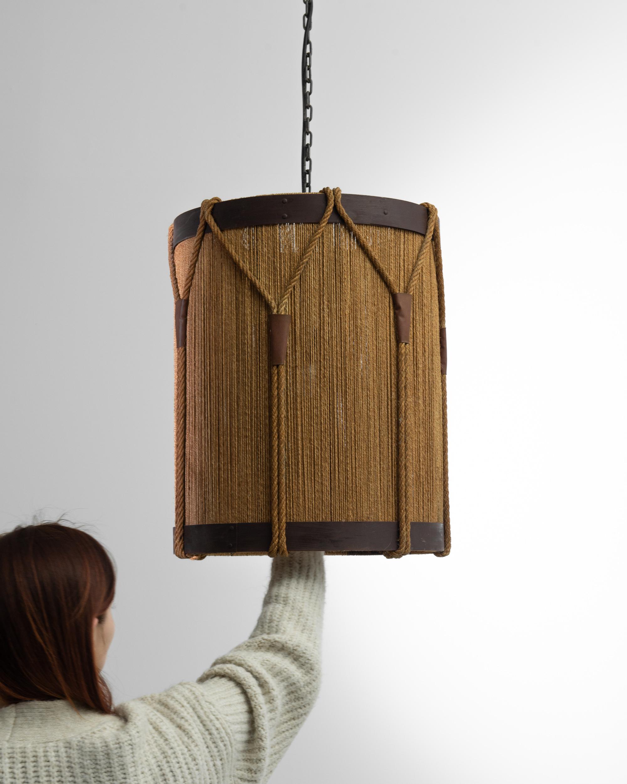 Mid-Century Modern 1960s Bohemian French Pendant String Lamp