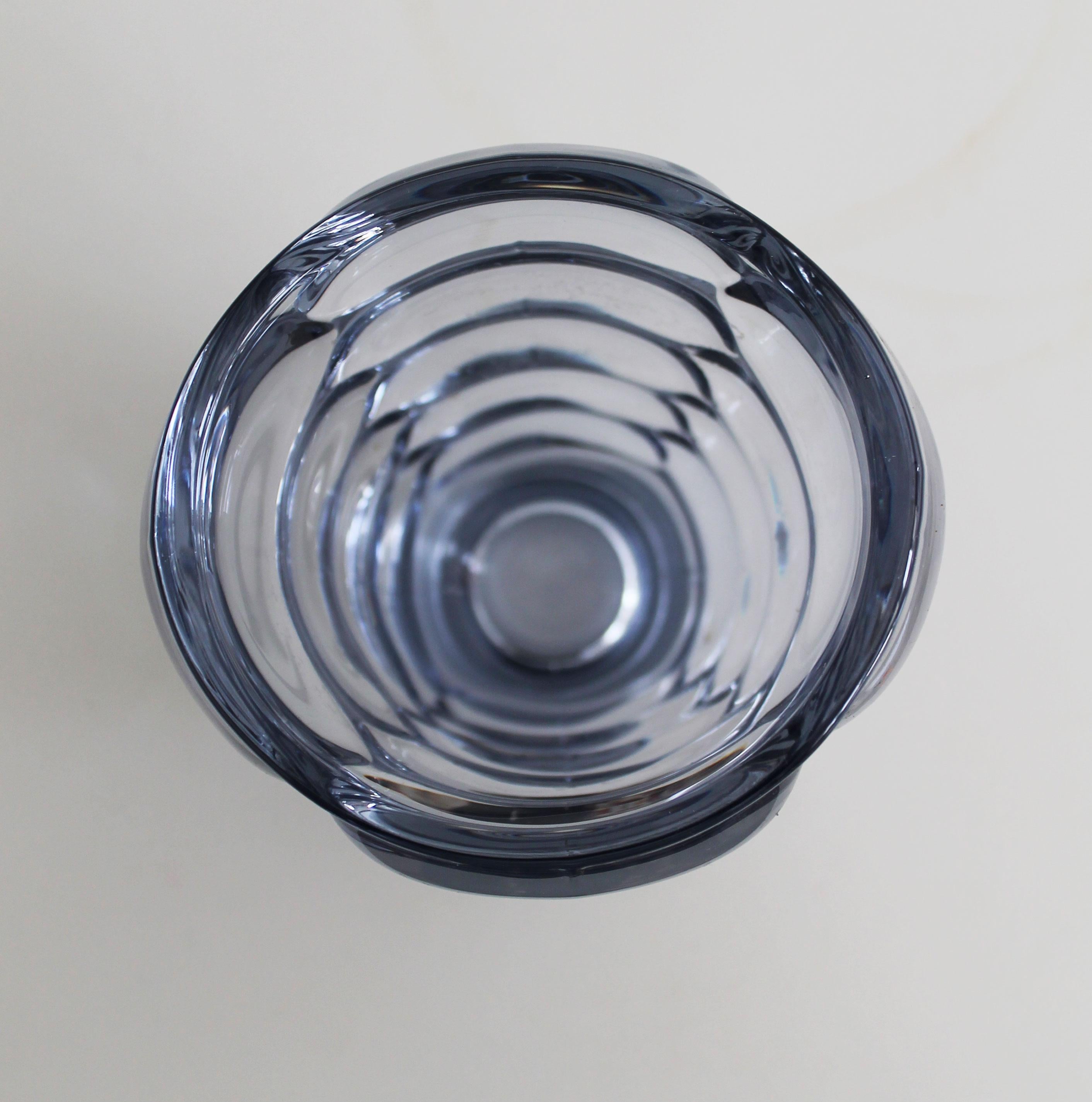 1960’s Bohemian Glass Vase by Vladislav Urban for Hermanova Hut Glasswork For Sale 3