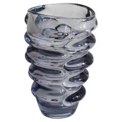Vase en verre de Bohème des années 1960 par Vladislav Urban pour Hermanova Hut Glasswork
