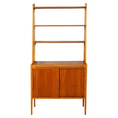 1960s bookcase with pull-out desk