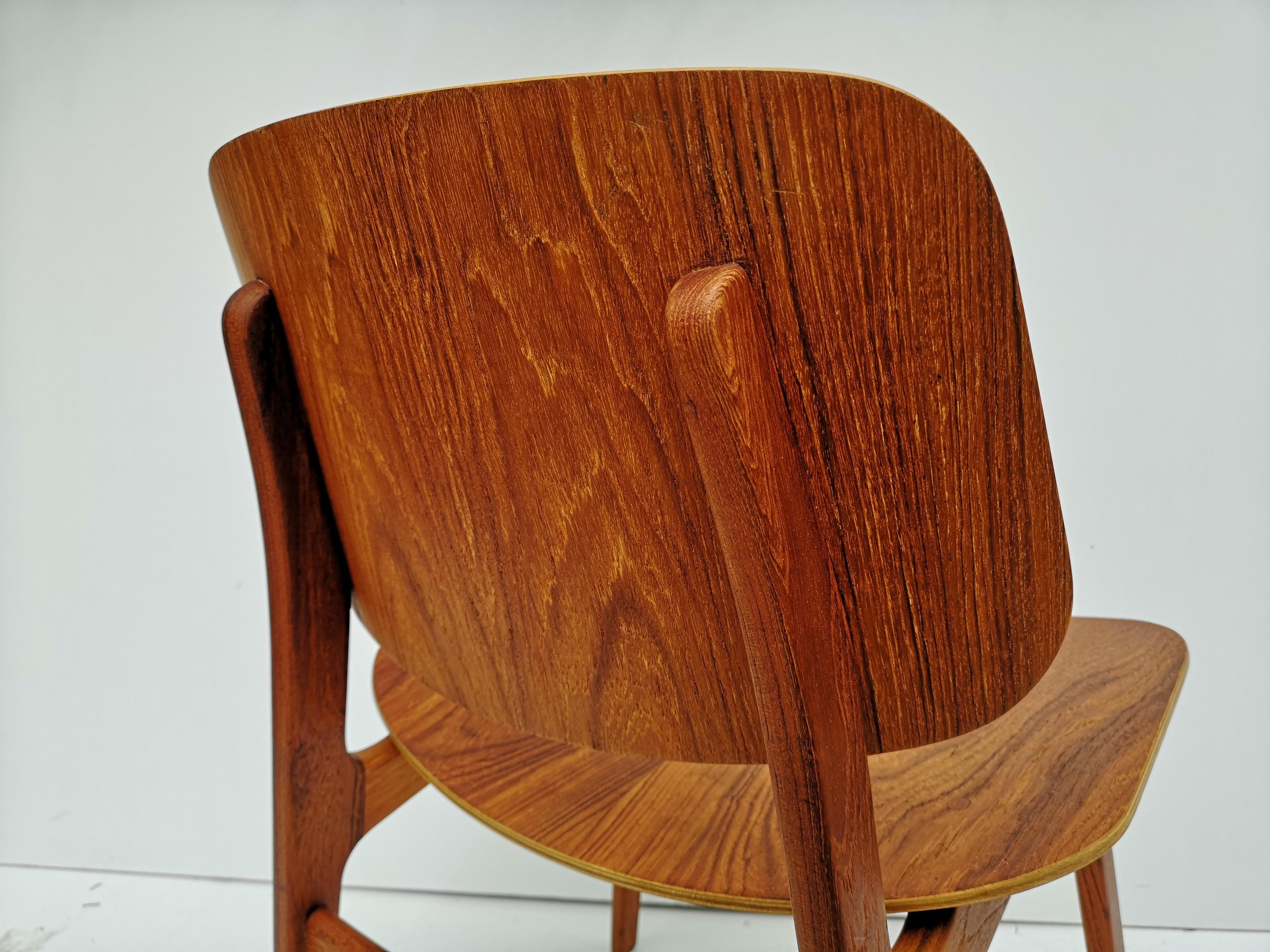 1960s Borge Mogensen Model 122 Teak Dining / Desk Chair for Soborg Mobelfabrik 5