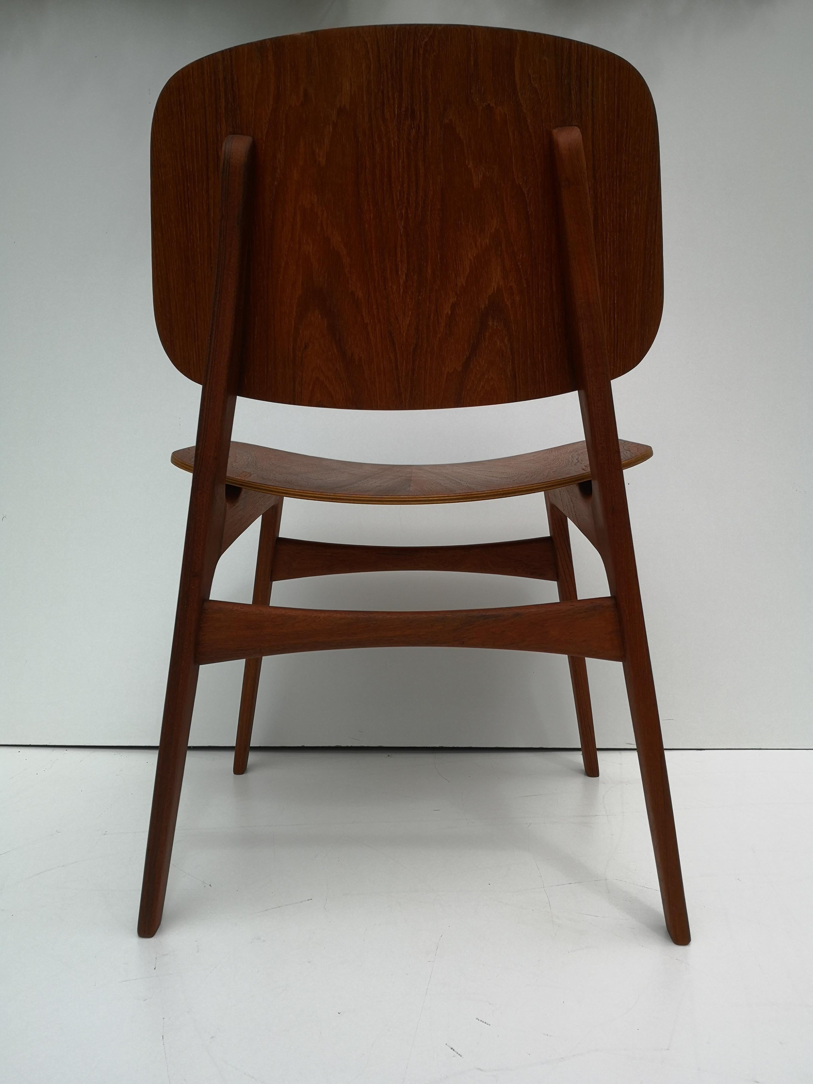 1960s Borge Mogensen Model 122 Teak Dining / Desk Chair for Soborg Mobelfabrik 7