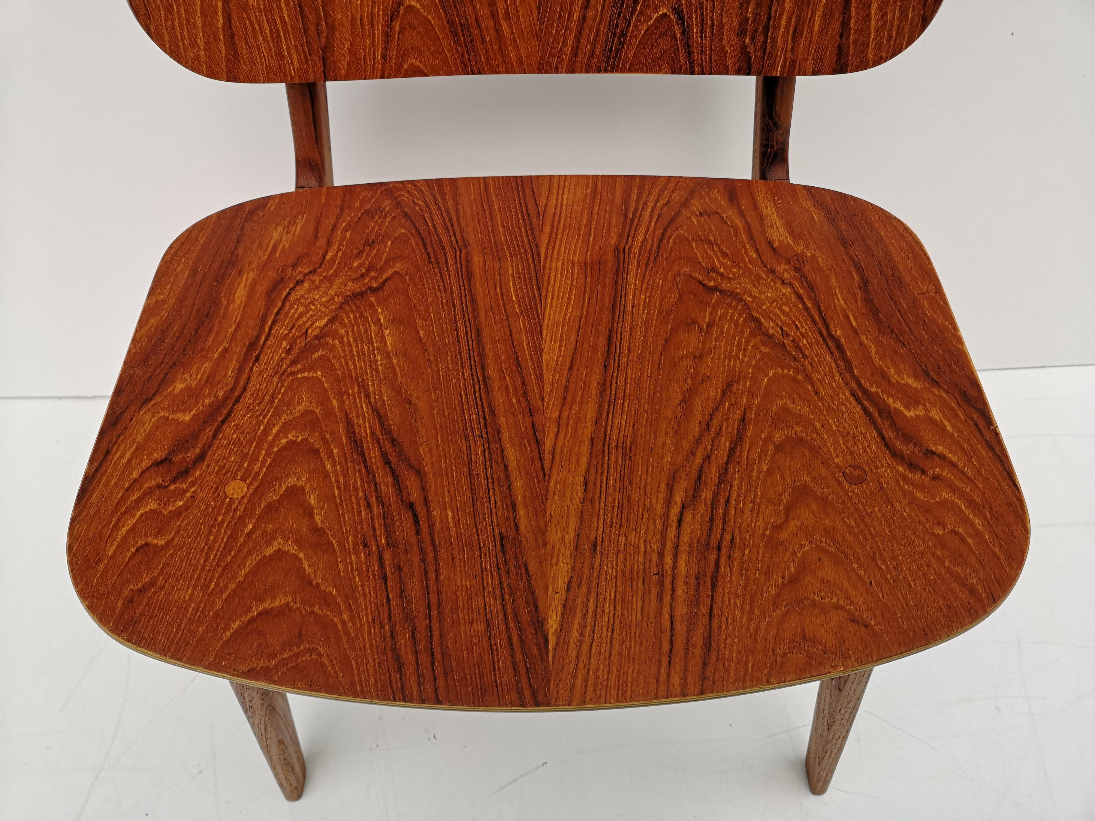 Danish 1960s Borge Mogensen Model 122 Teak Dining / Desk Chair for Soborg Mobelfabrik