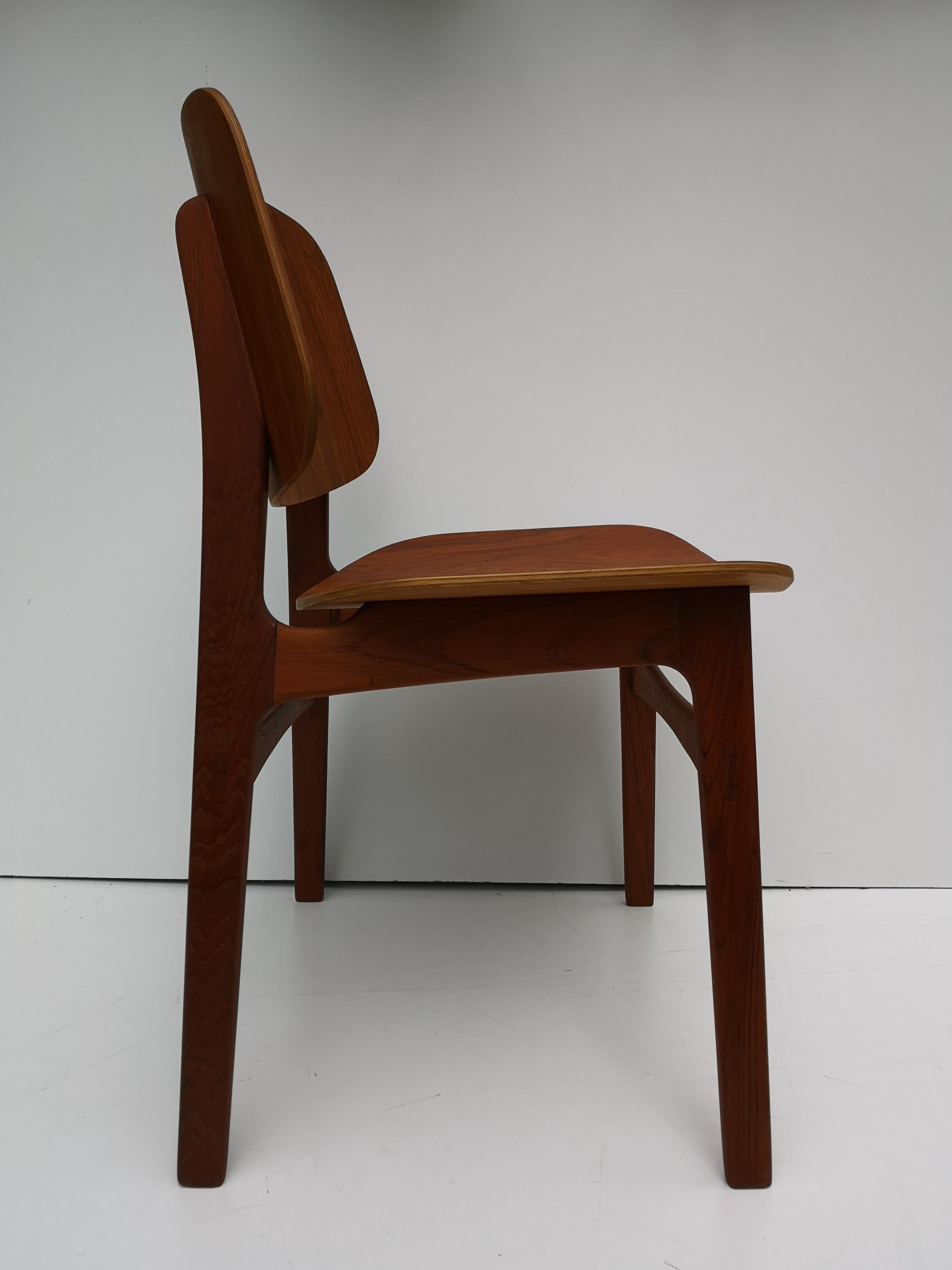 1960s Borge Mogensen Model 122 Teak Dining / Desk Chair for Soborg Mobelfabrik 2