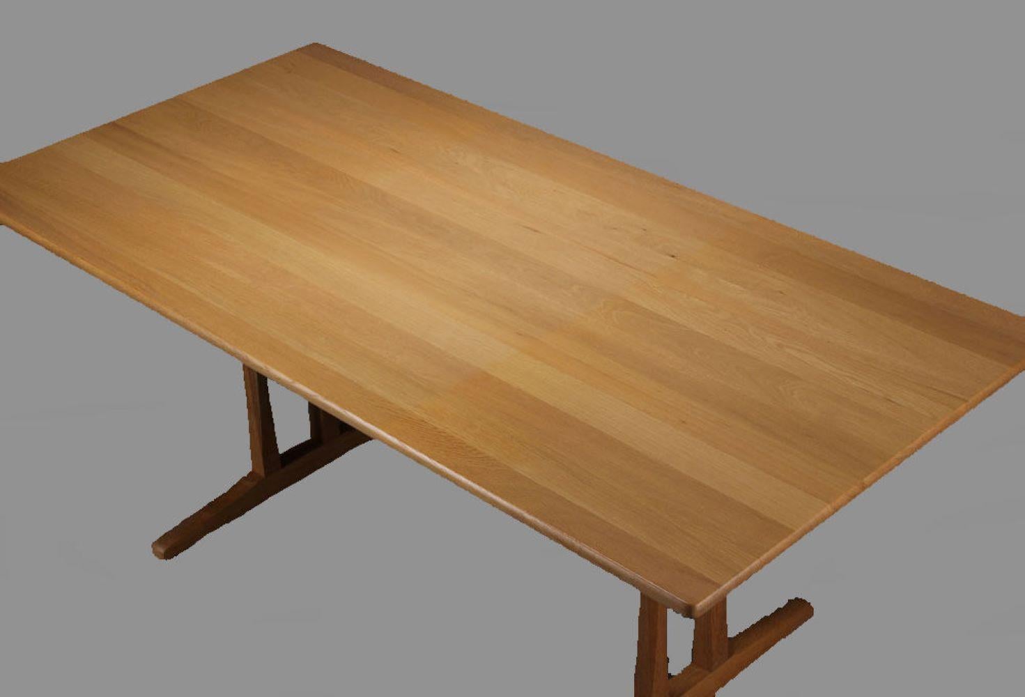 1960s Borge Mogensen Fully Restored Shaker Dining Table in Oak by FDB Mobler

The 