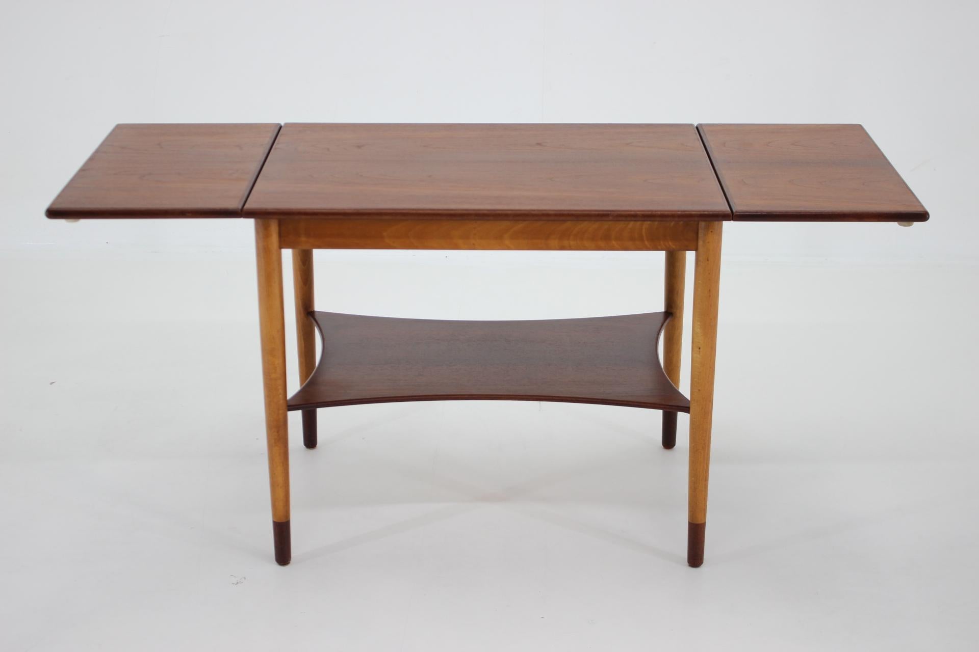 Mid-Century Modern Table basse en teck et chêne Borge Mogensen des années 1960 pour Soborg Mobelfabric, Danemark en vente