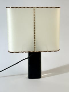 1960s Floral Design Resin Block Table Lamp by Pierre Giraudon