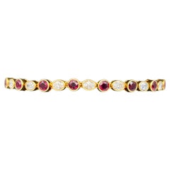 1960s Boucheron diamond and ruby bracelet