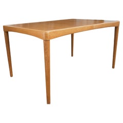 1960s Bramin Hw Klein Rectangular Oak Extendable Dining Table