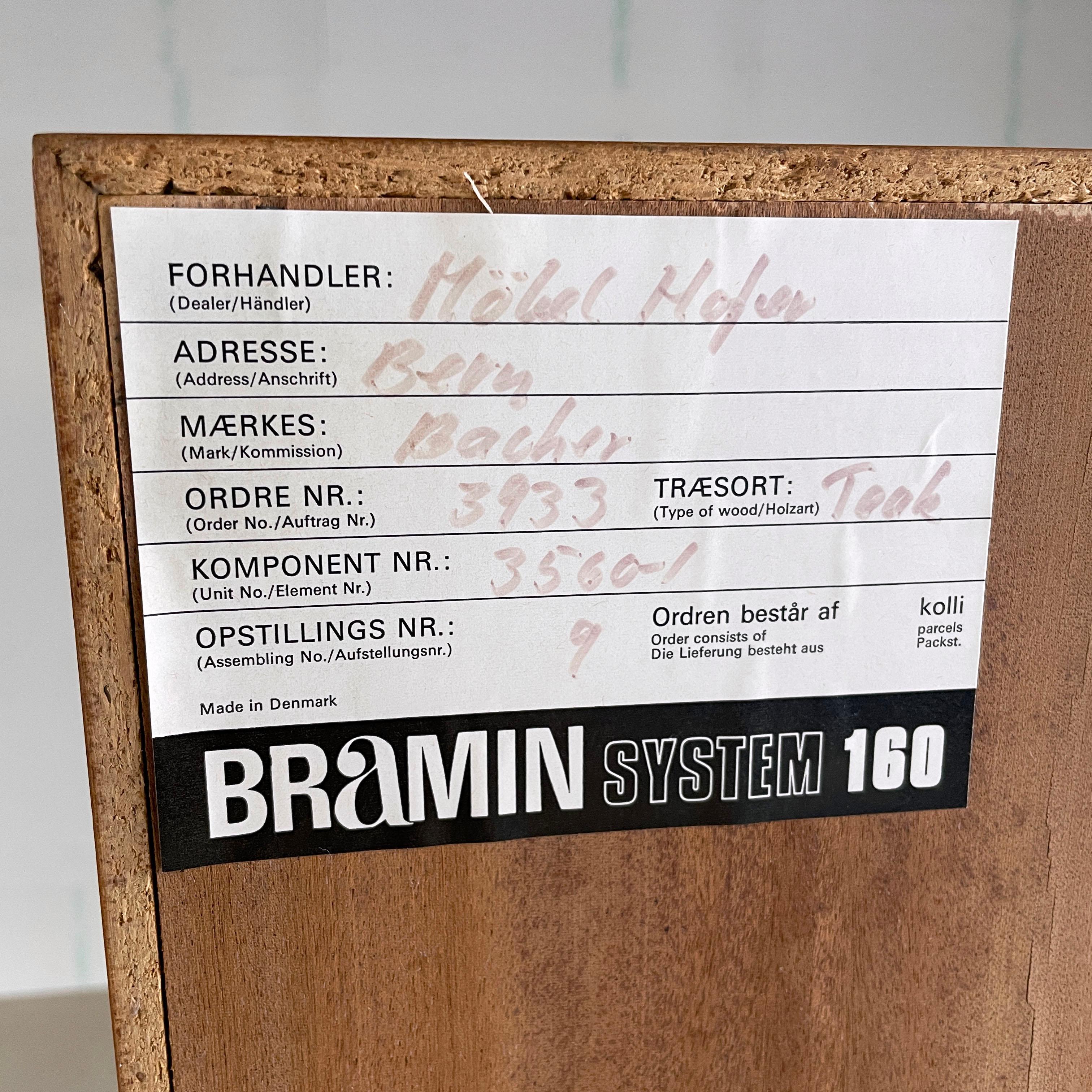Meuble Hi-Fi modulaire Bramin 'System 160' des années 1960 2