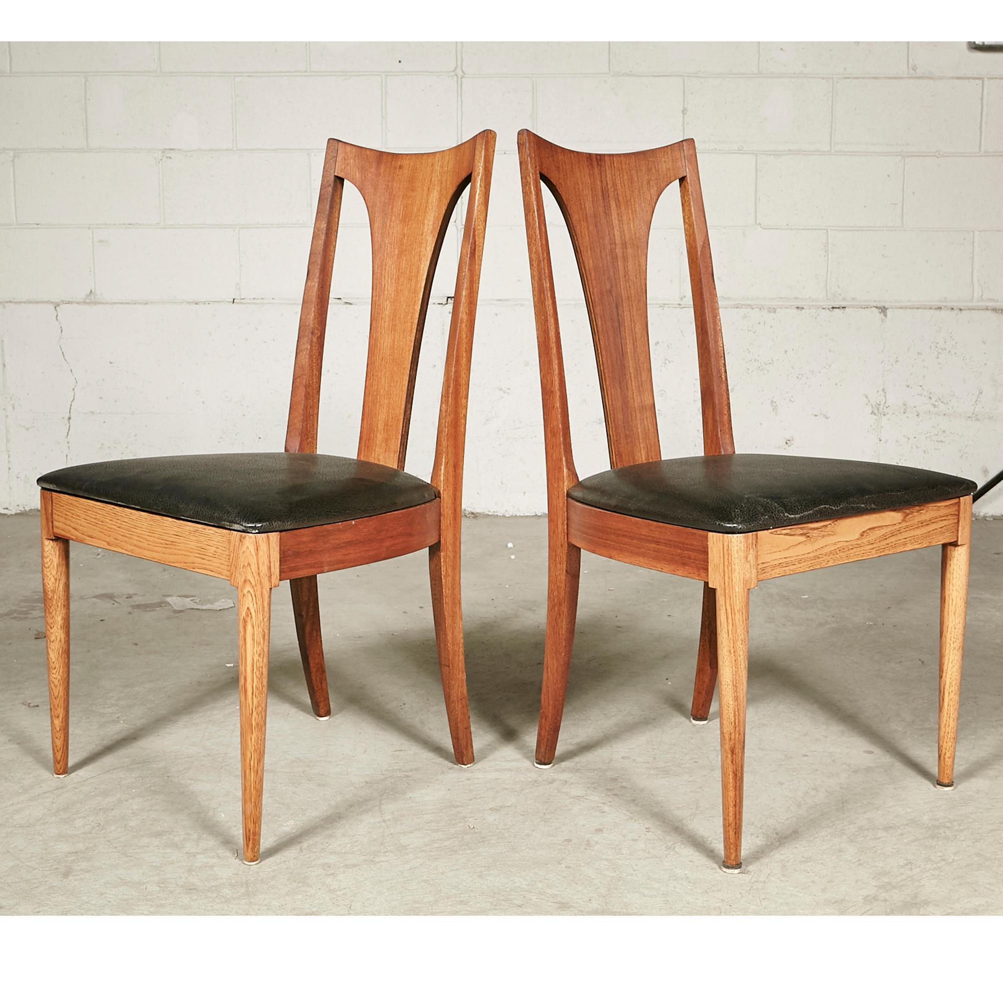 Mid-Century Modern 1960s Brasilia-Style Dining Chairs, Set of 4 For Sale