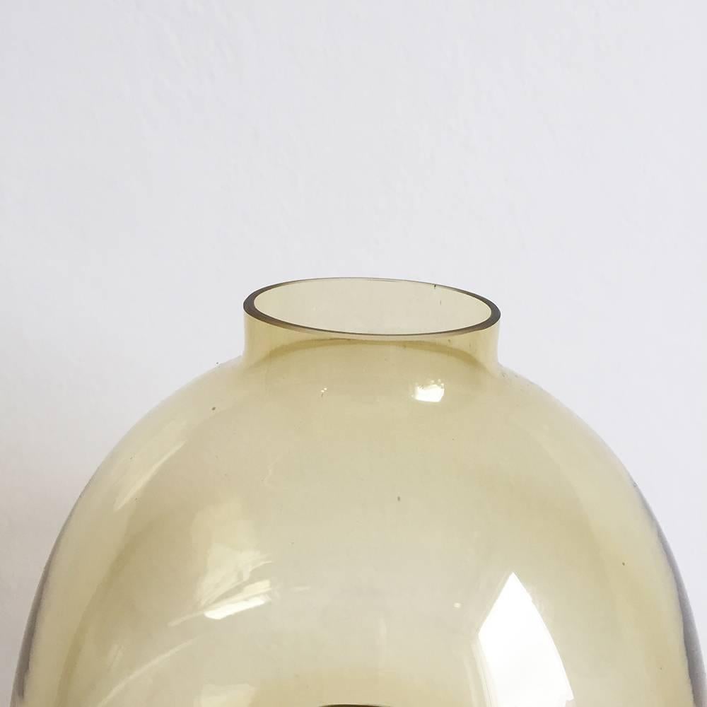 Swedish 1960s Brass and Glass ‘Claudia’ Candleholder Made by Hans-Agne Jakobsson