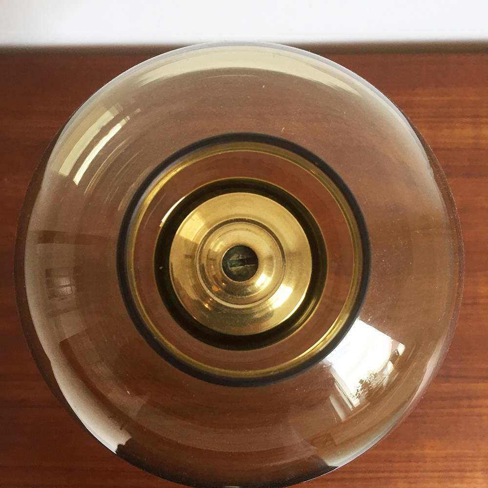 1960s Brass and Glass ‘Claudia’ Candleholder Made by Hans-Agne Jakobsson 2