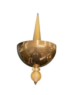 1960's Brass and Murano sconces by André Arbus for Veronèse