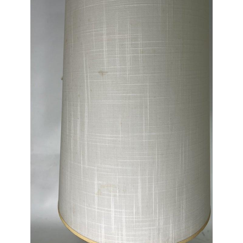 Mid-20th Century 1960s Brass and Walnut Table Lamp by Modeline