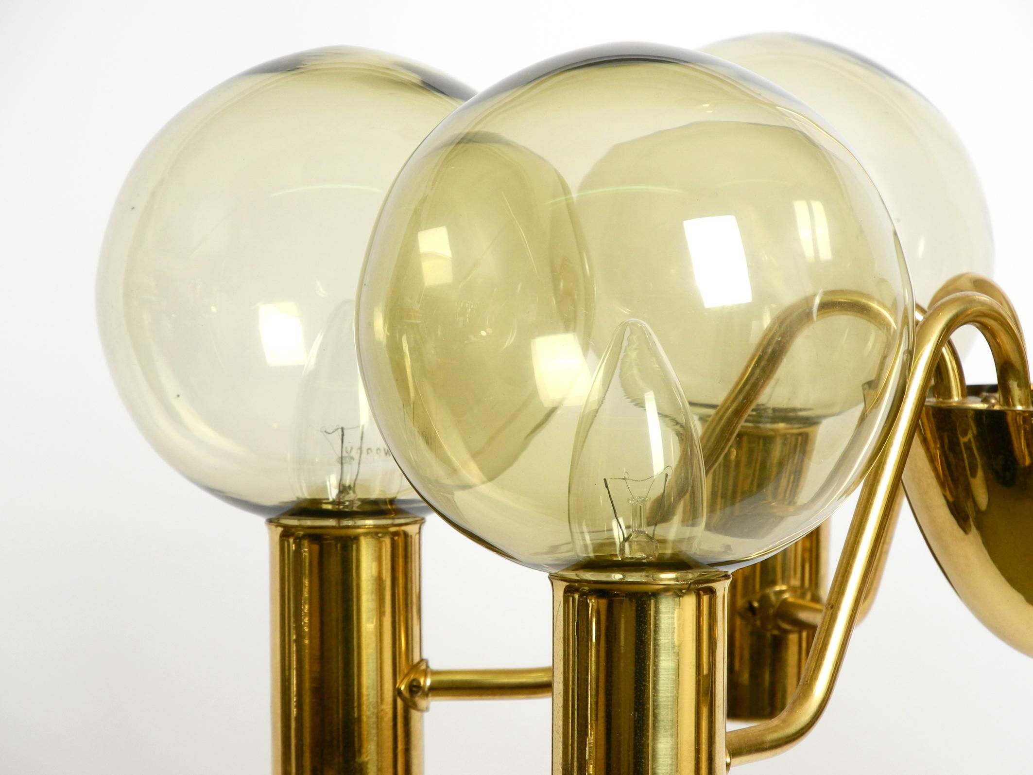 1960s Brass Ceiling Lamp by Hans Agne Jakobsson Model T 372/6 'Patricia' 6