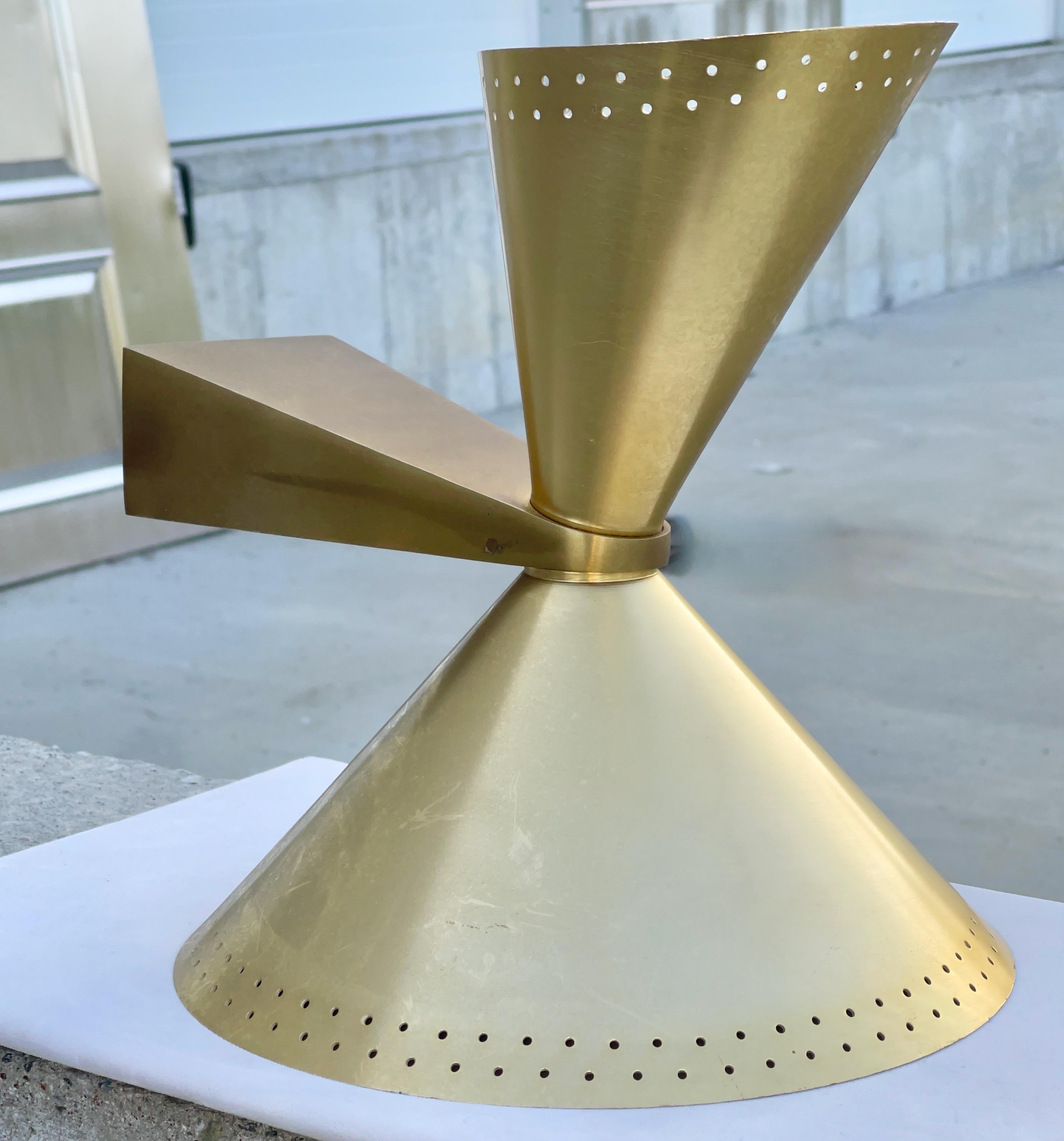 1960's Messing Diabolo Sconce Up & Down Lighter im Angebot 5