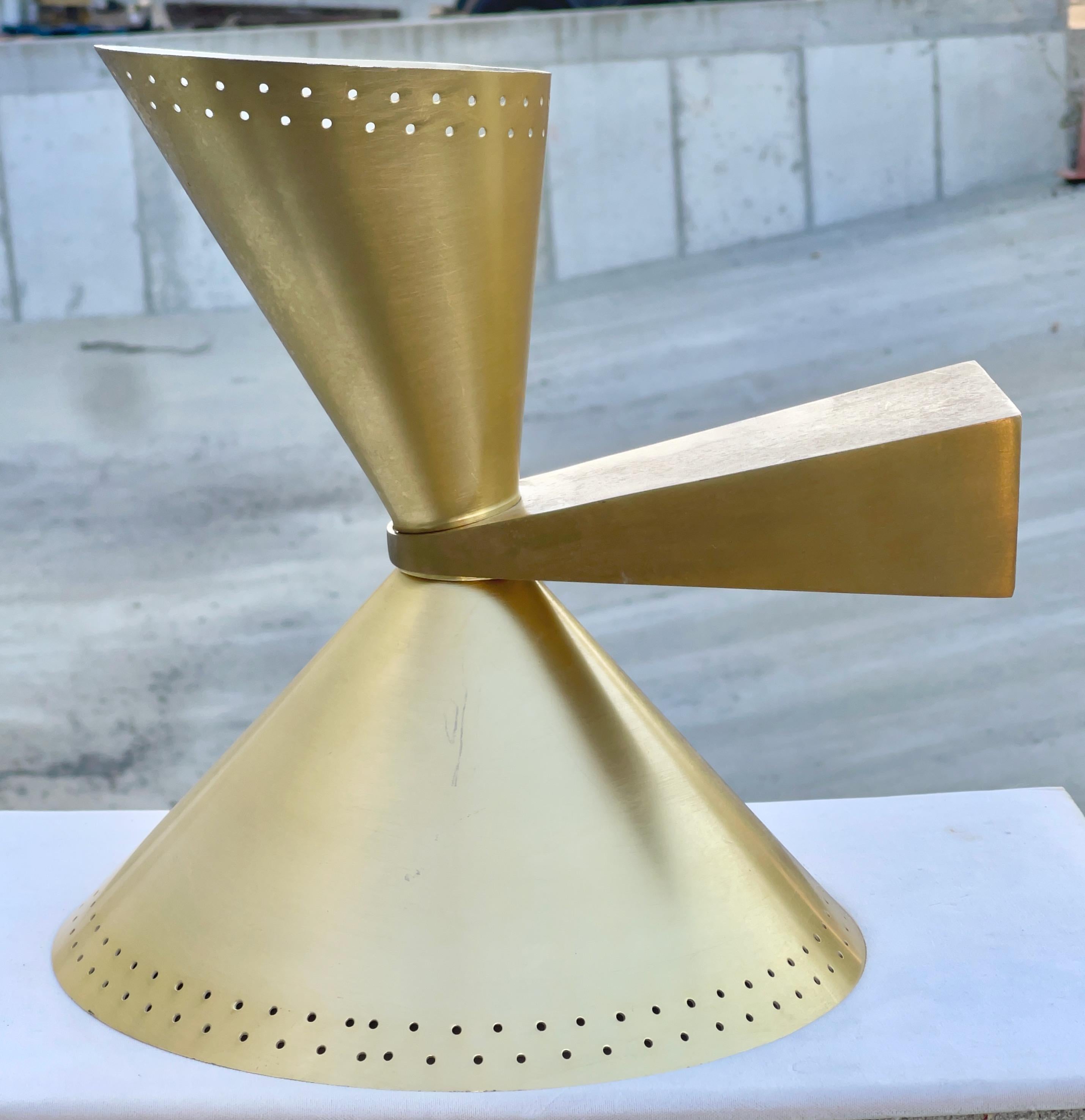 1960's Messing Diabolo Sconce Up & Down Lighter im Angebot 1