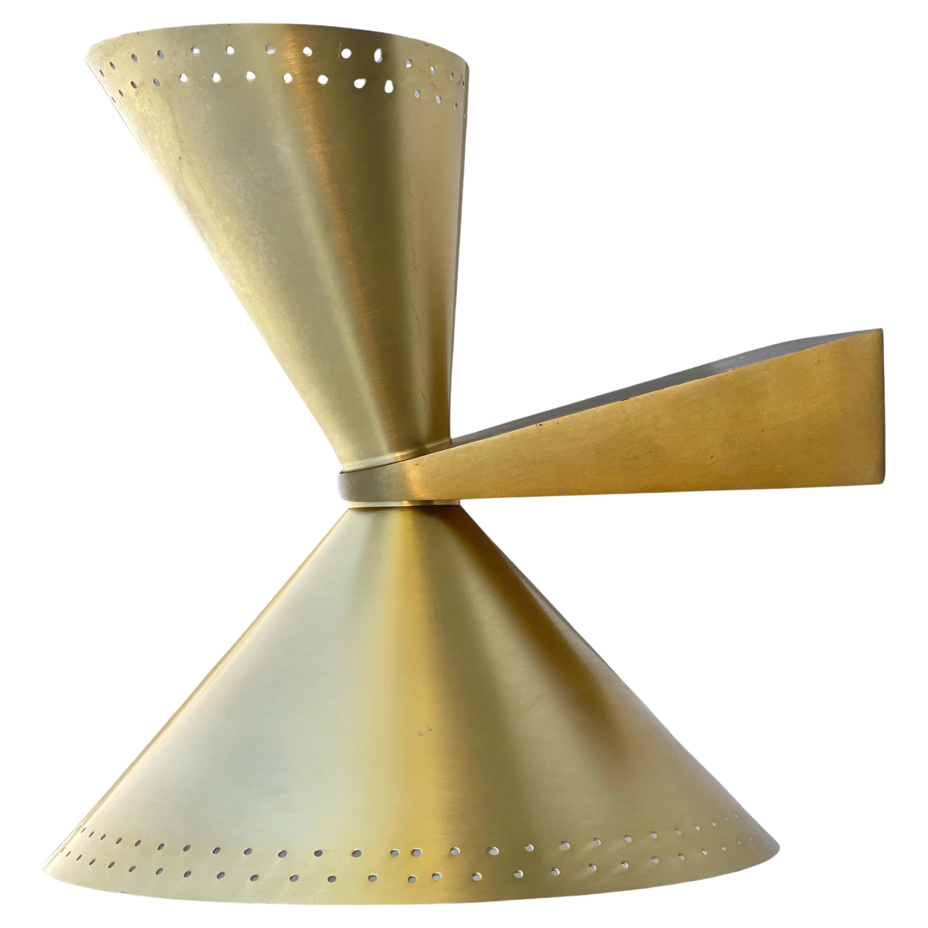 1960's Messing Diabolo Sconce Up & Down Lighter im Angebot