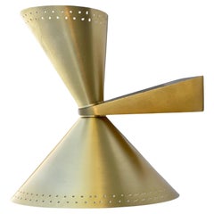 1960's Brass Diabolo Sconce Up & Down Lighter