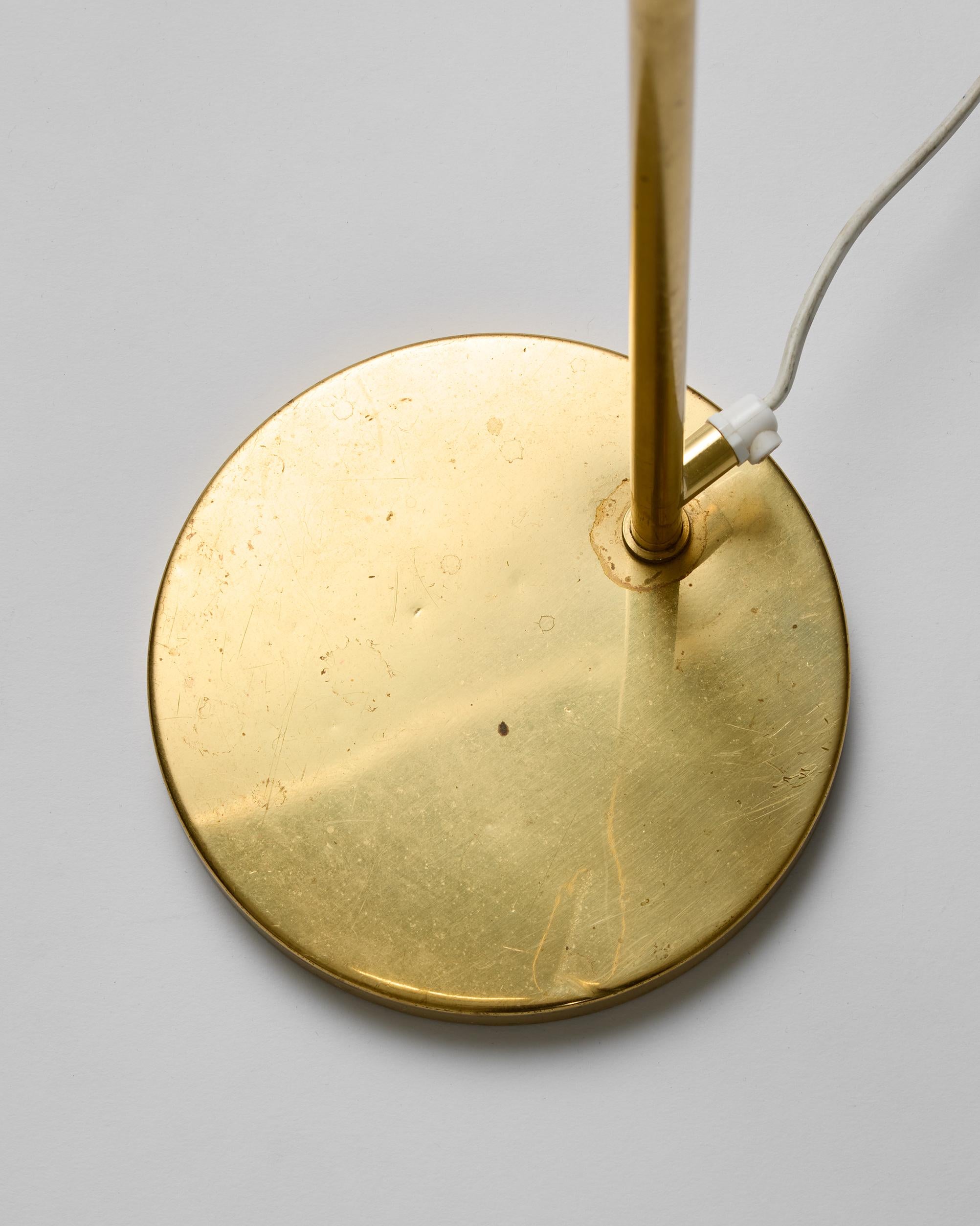 Lampada da terra in ottone degli anni '60 di Hans-Agne Jakobsson - Model G 154/3, design svedese in vendita 1