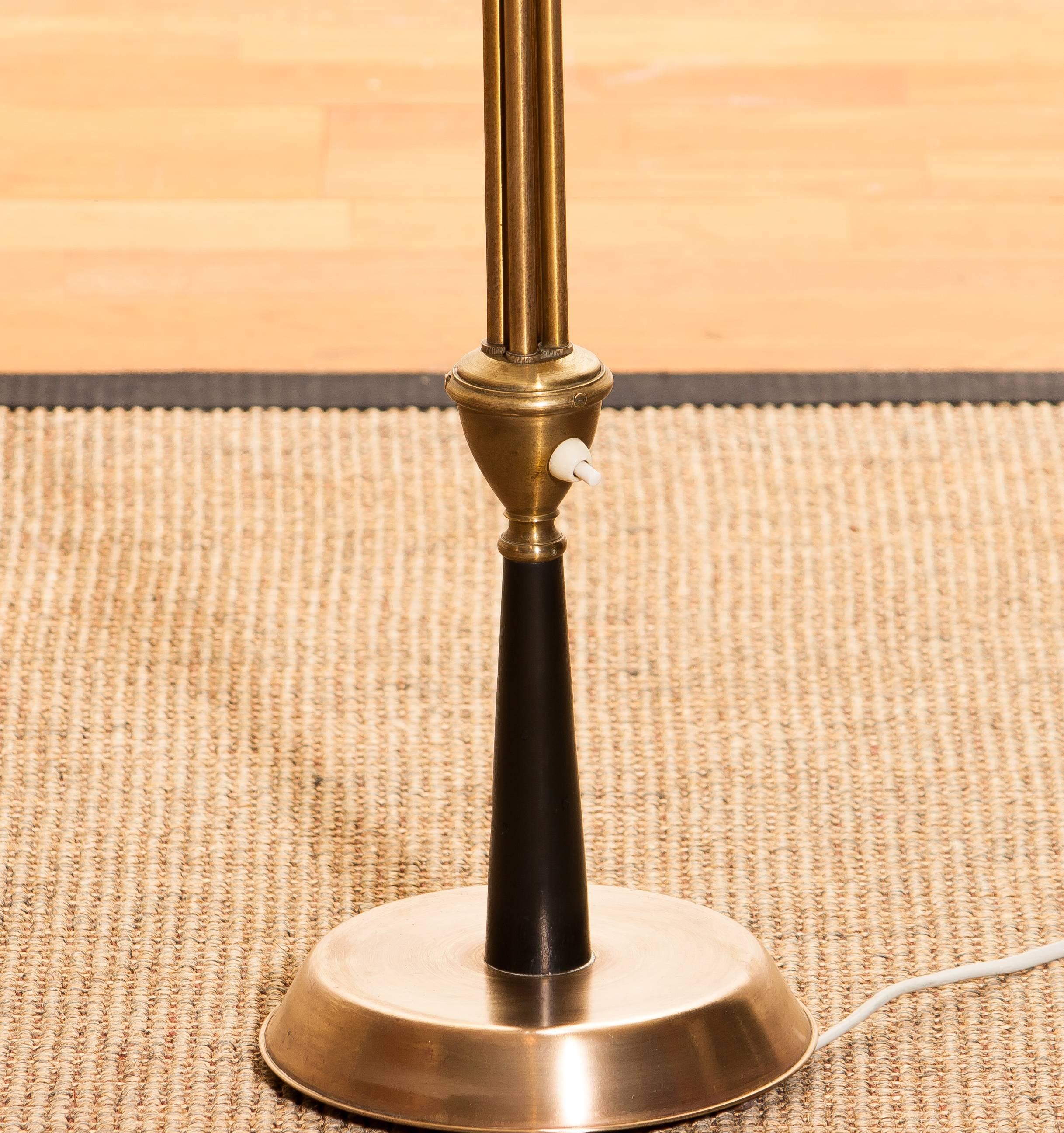 1960s Brass Floor Lamp by Oscar Torlasco for Lumi 3