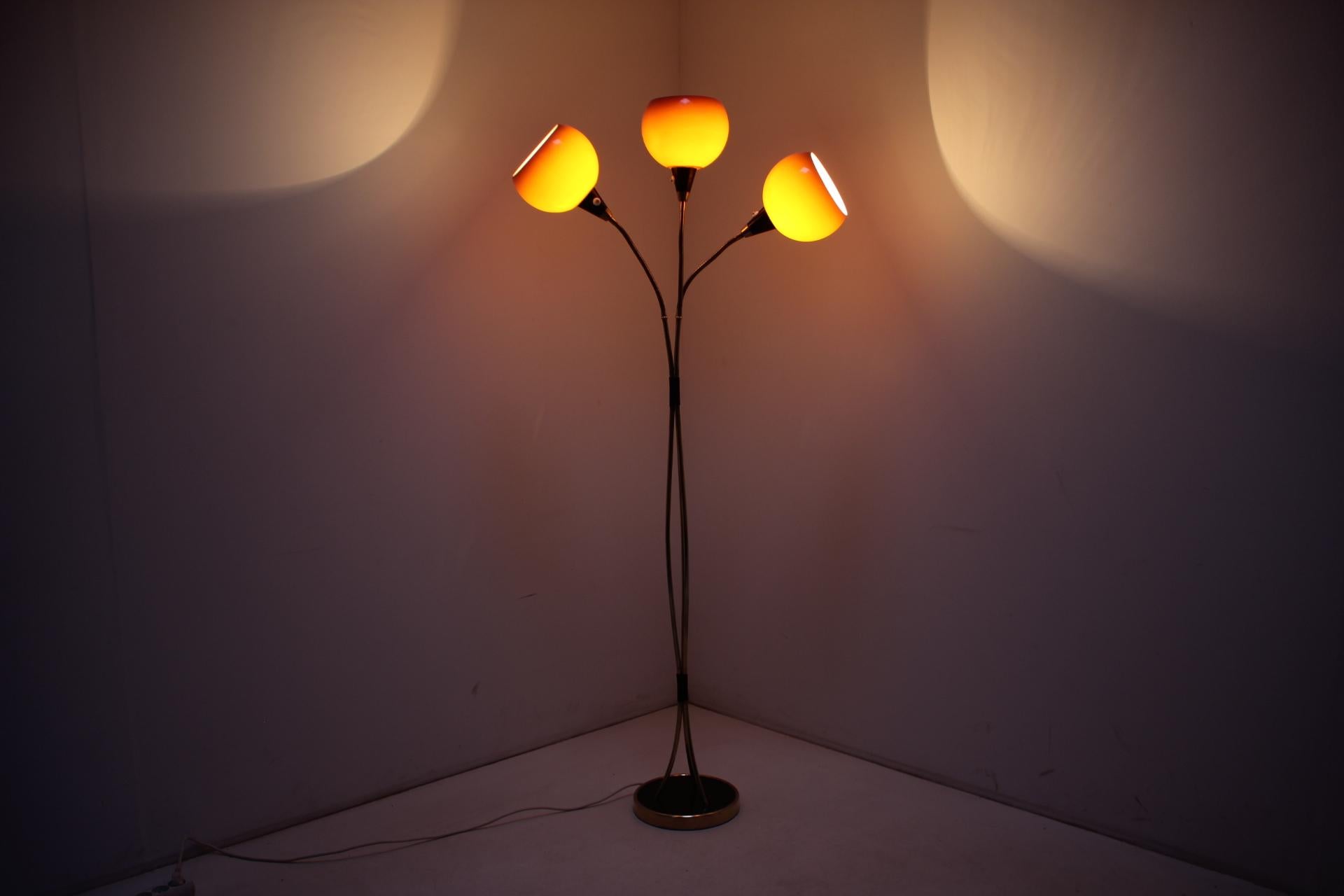 1960s Brass Floor Lamp, Czechoslovakia For Sale 13