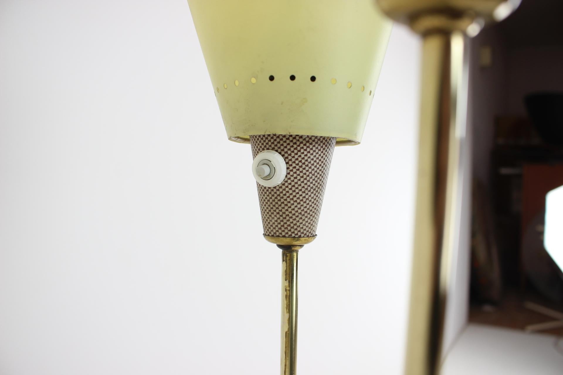 1960s Brass Floor Lamp, Czechoslovakia For Sale 1