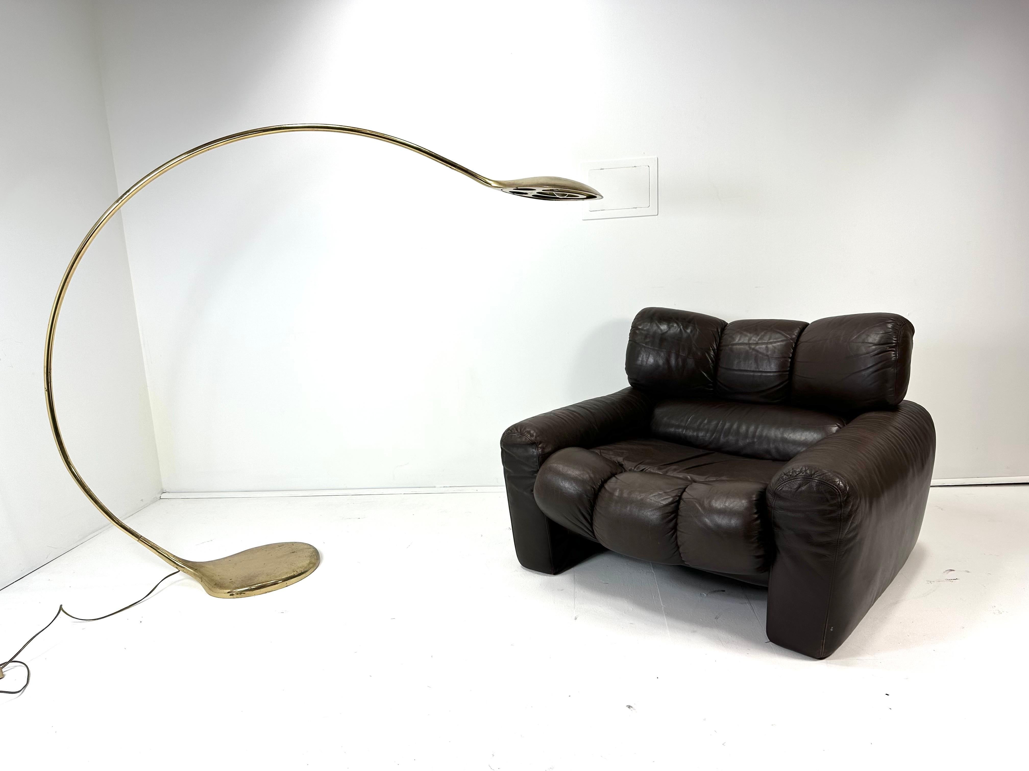 Mid-Century Modern Laiton des années 1960  Lampadaire en vente