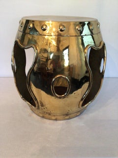 1960s Brass Garden Stool or Side Table