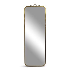 Mid-Century Brass Mirror by Münchner Zierspiegel, Germany, Circa 1960s