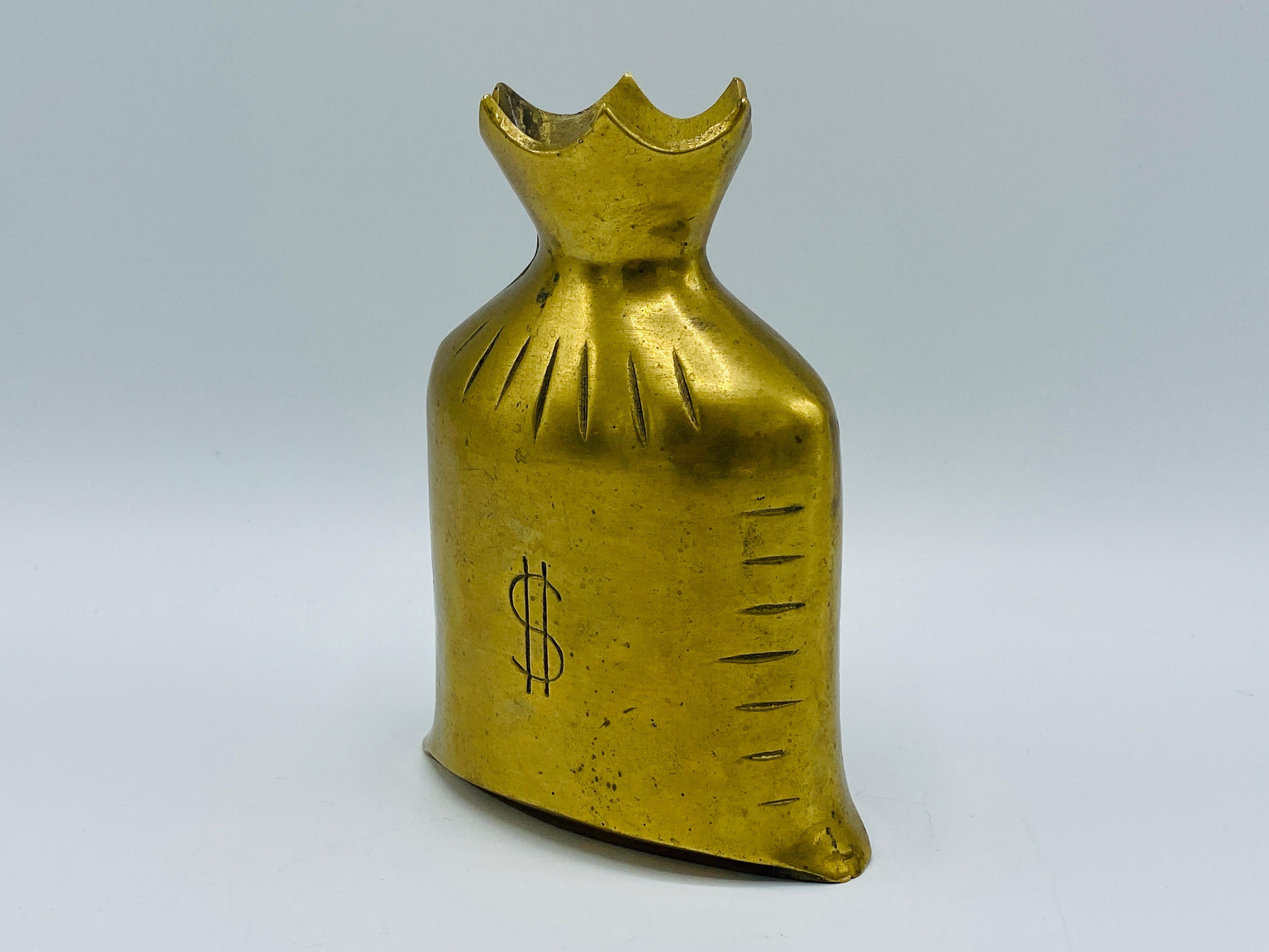 1960s Brass Money '$' Bag 3