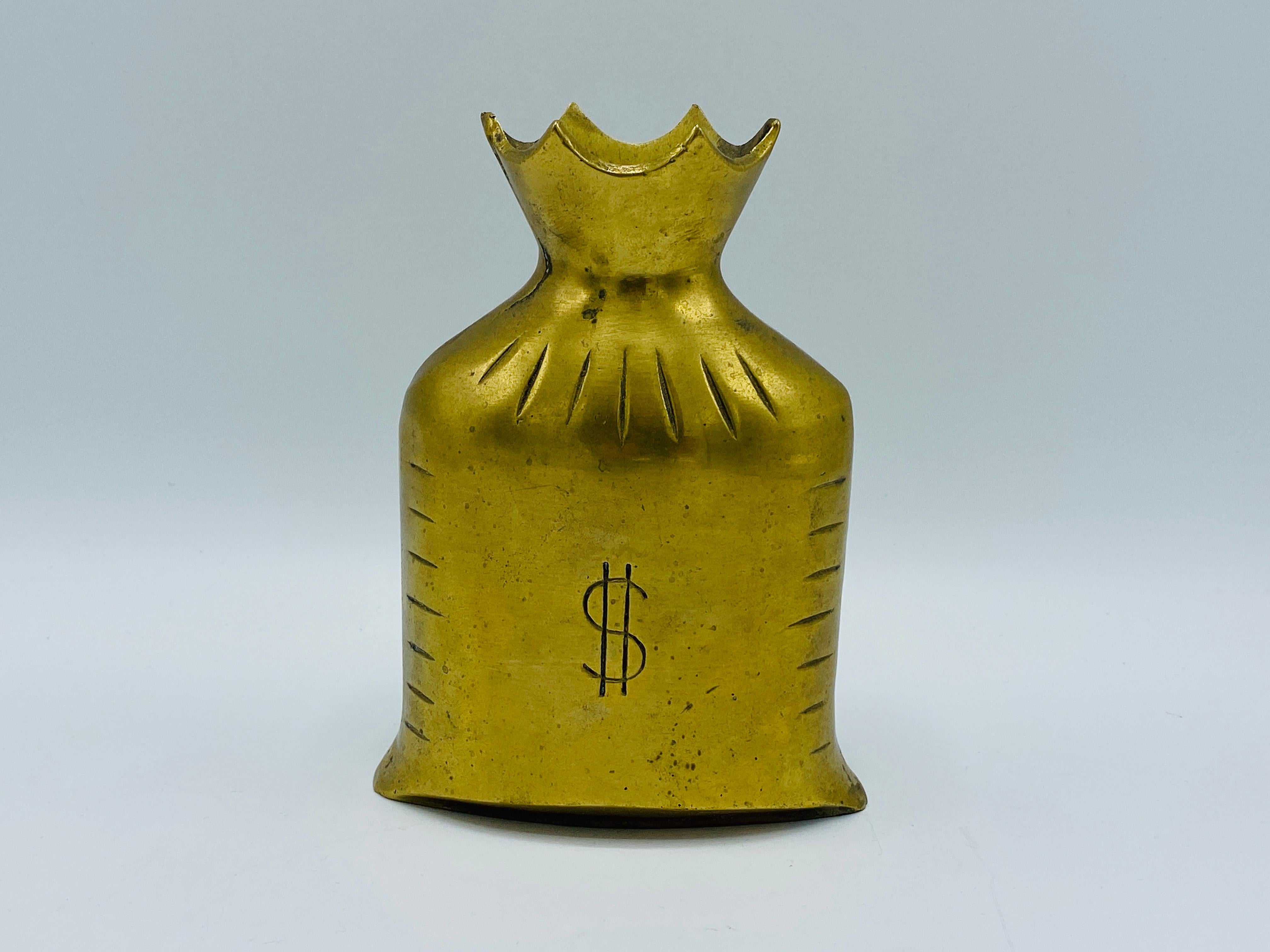 1960s Brass Money '$' Bag 4