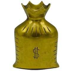 1960s Brass Money '$' Bag