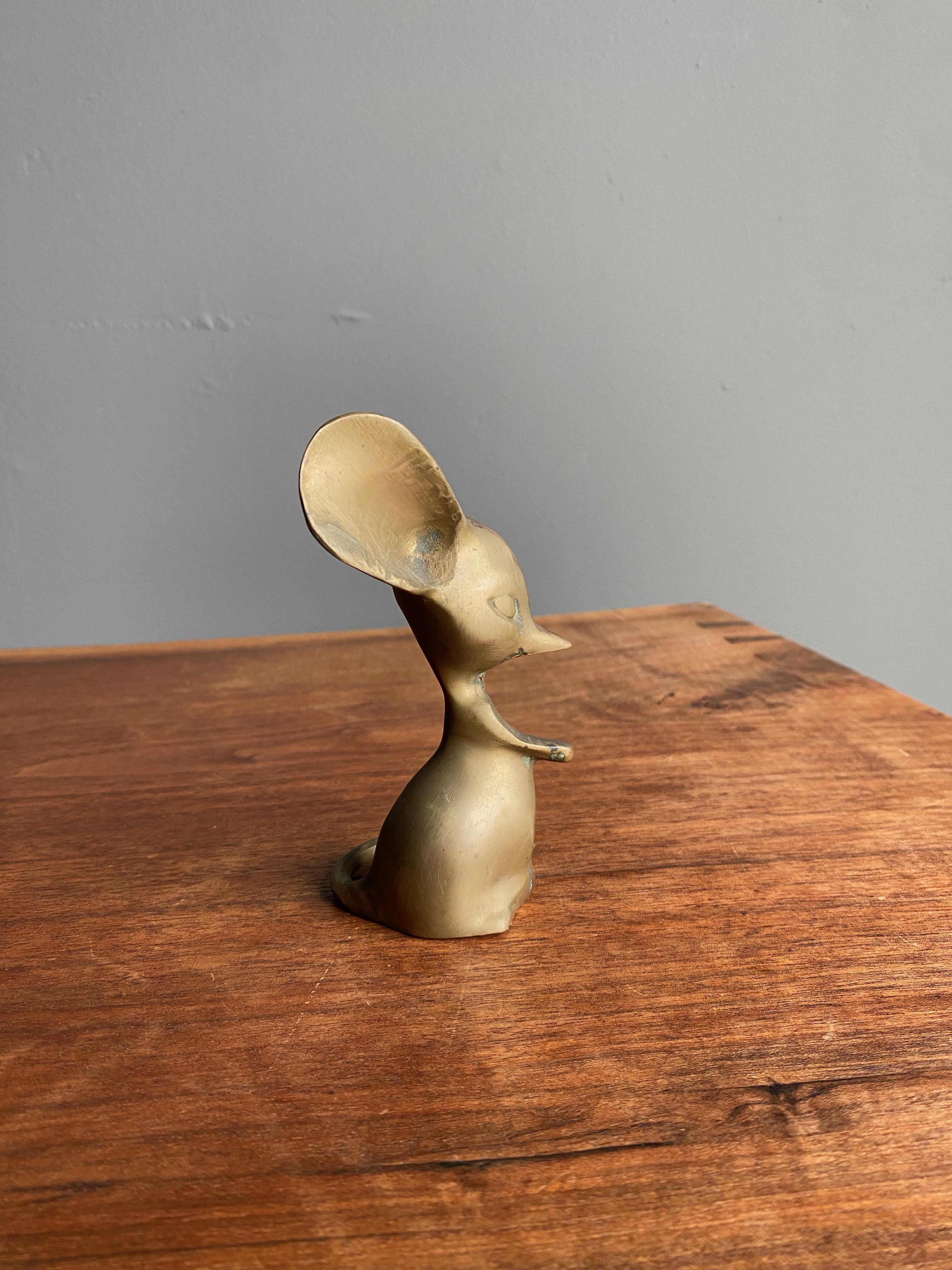 1960s Brass Mouse Figurine 1