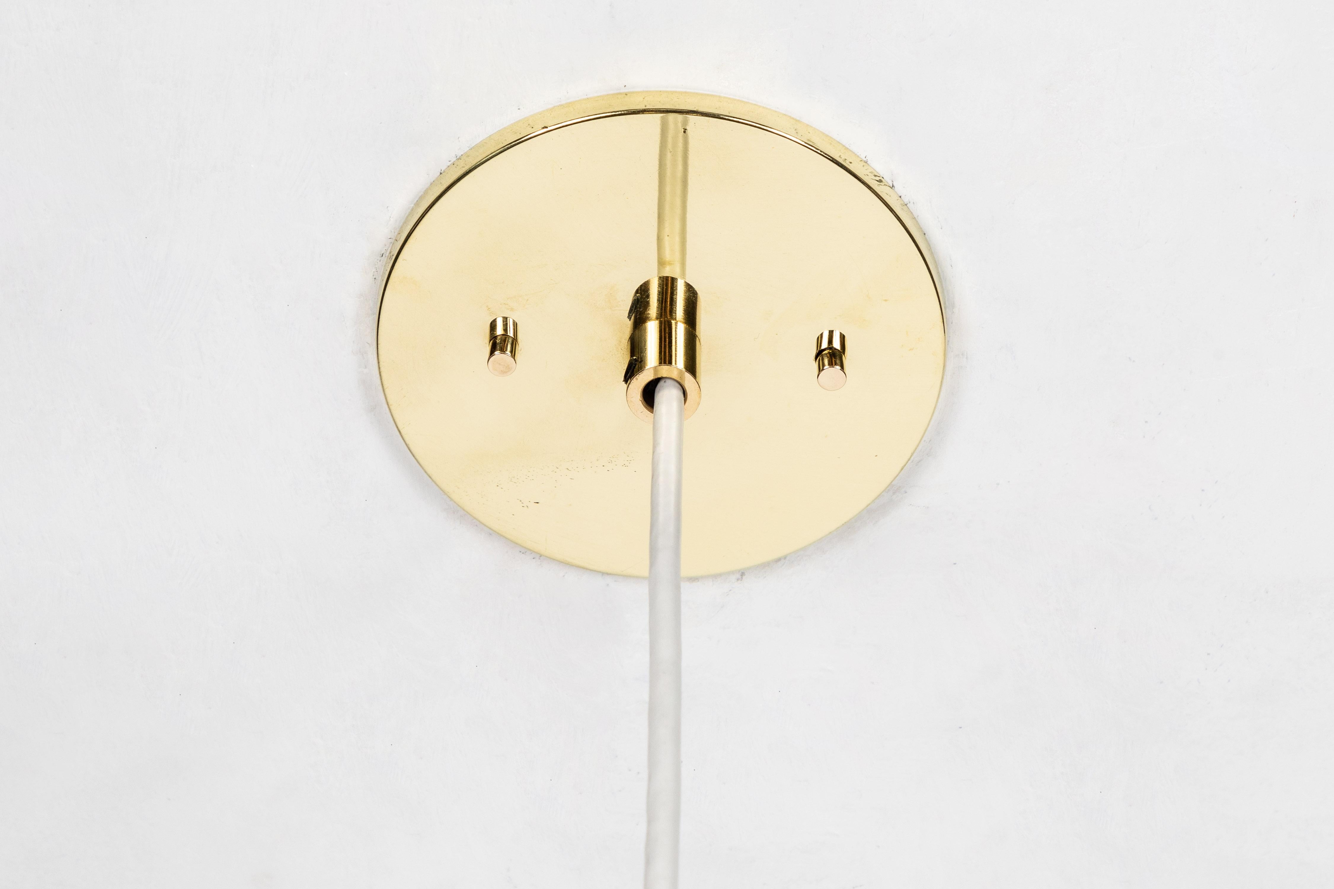 1960s Brass 'Onion' Pendants by Helge Zimdal for Falkenberg 3