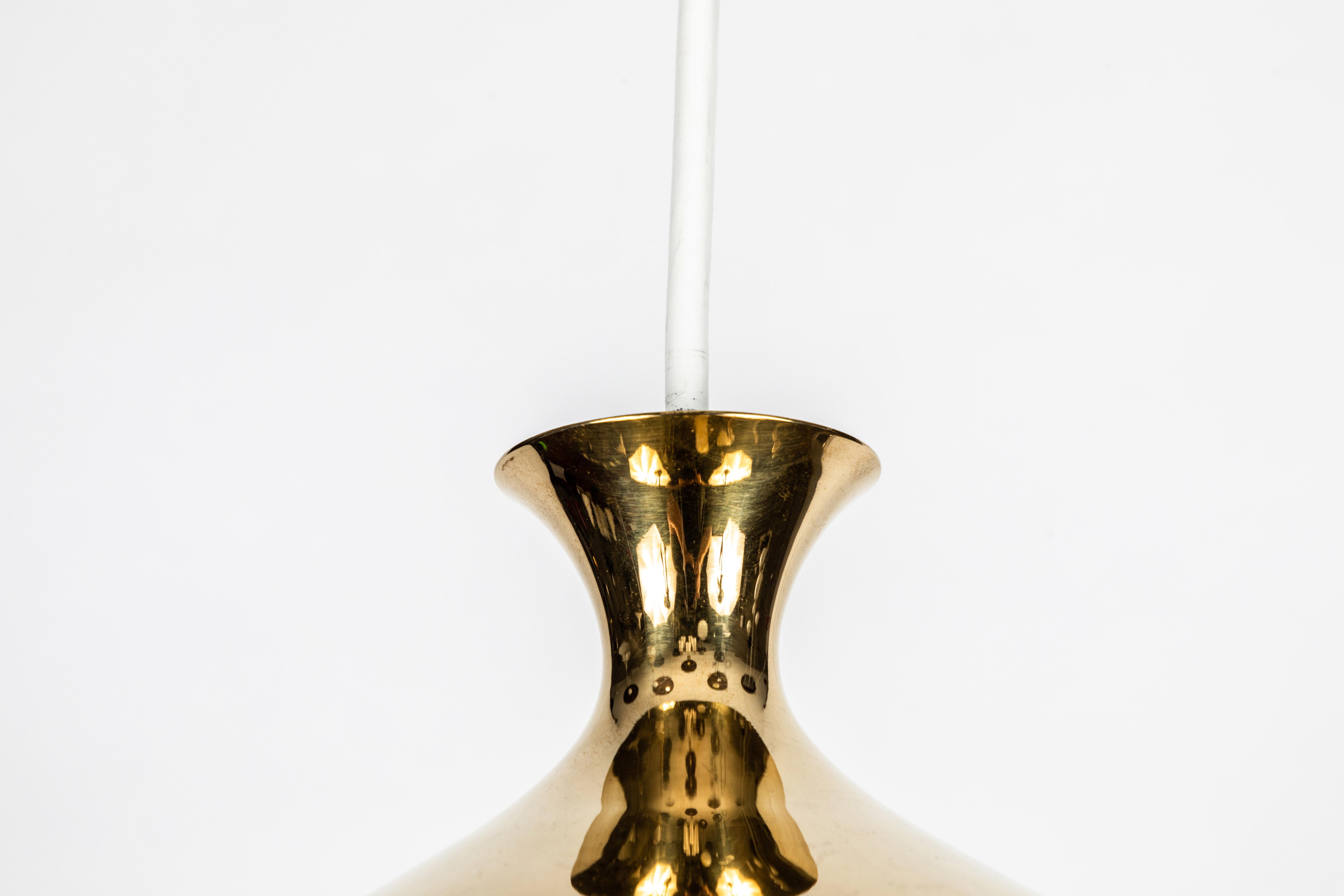 1960s Brass 'Onion' Pendants by Helge Zimdal for Falkenberg 1