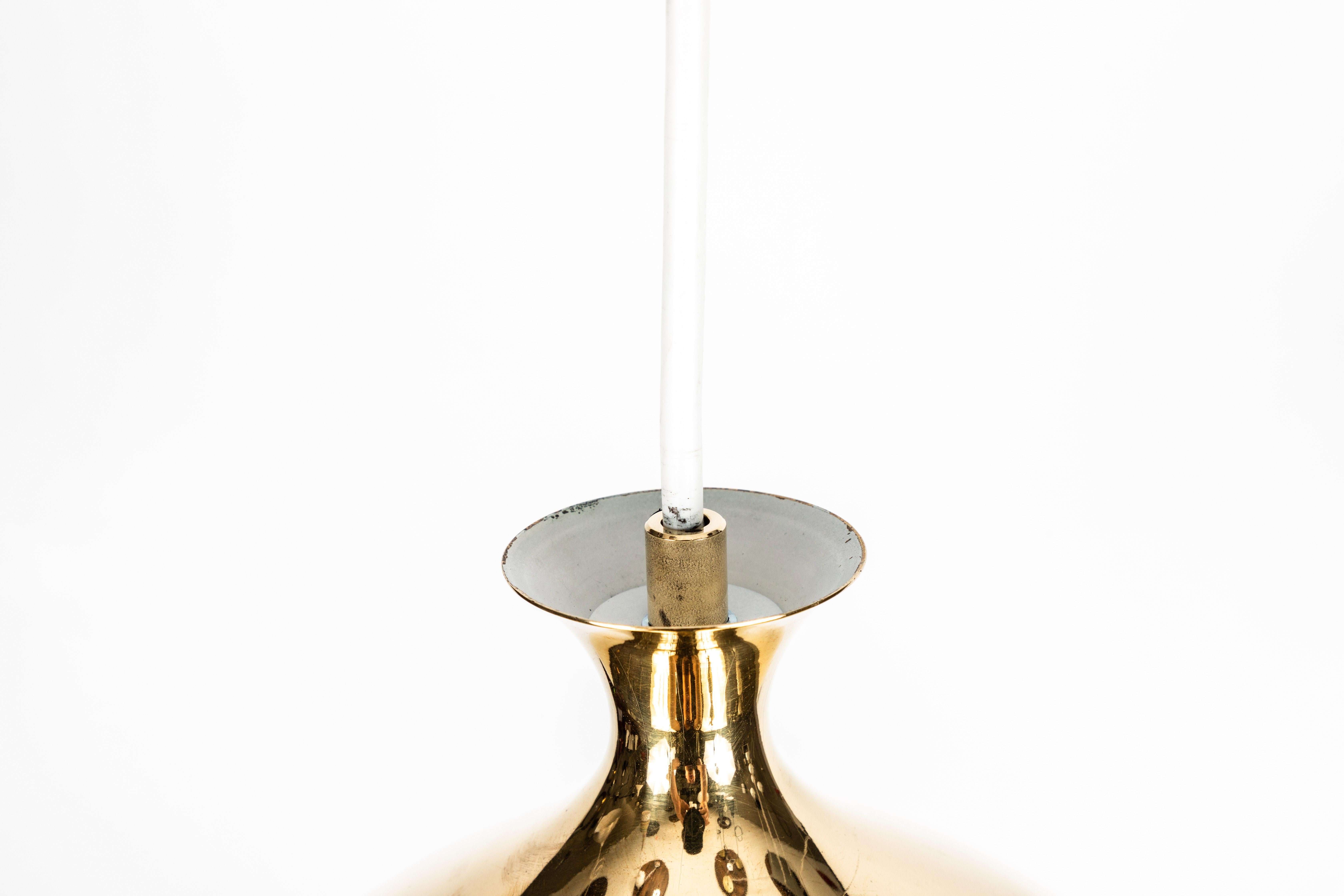 1960s Brass 'Onion' Pendants by Helge Zimdal for Falkenberg 2