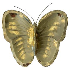 1960s Brass Ornamental 'Butterfly' Plate