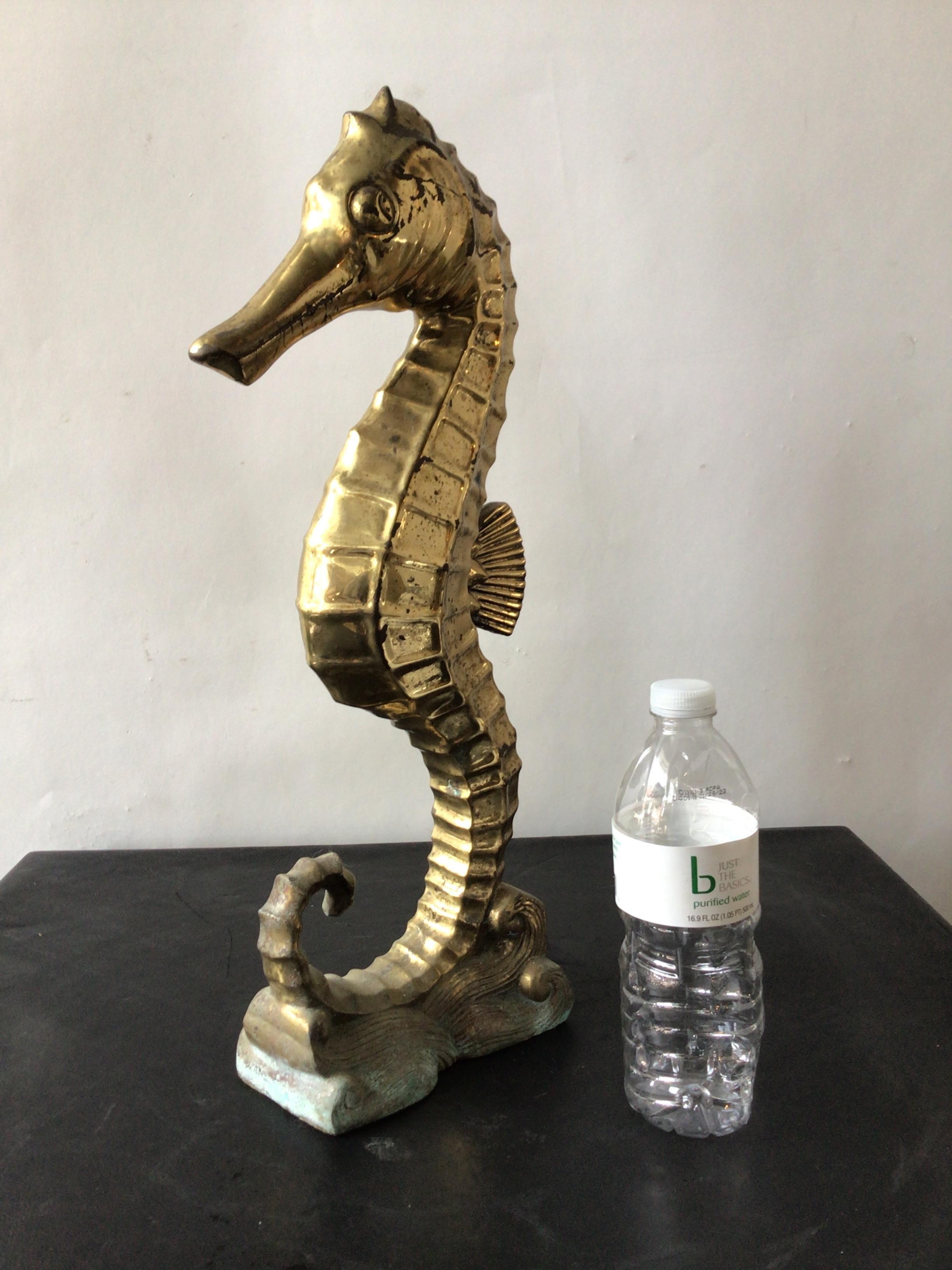 1960s Brass Seahorse In Good Condition In Tarrytown, NY